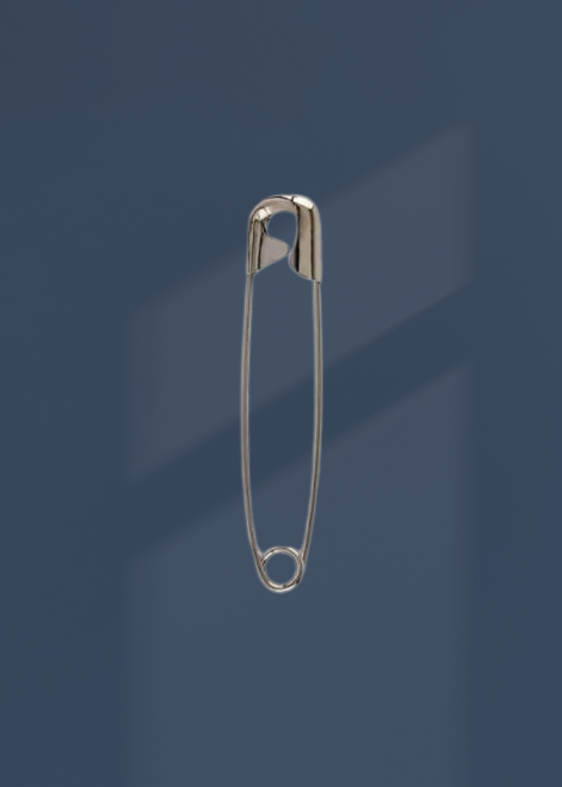 Closed Steel/Quilter Safety Pins - #3 - 2" - 40/Box