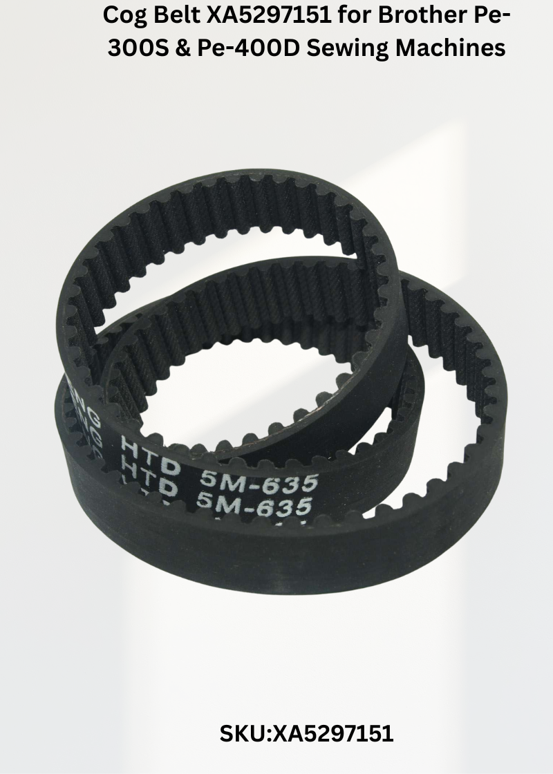 Cog Belt XA5297151 for Brother Pe-300S & Pe-400D Sewing Machines