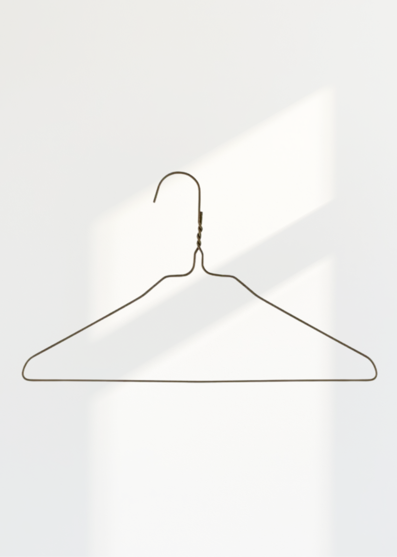 Commercial Grade Metal Children's Hangers - 13" Length/ 13 Gauge - 500/Box - Gold
