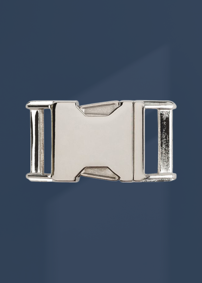 Contoured Metal Side Release Buckles - 3/4" - 10/Pack - Nickel