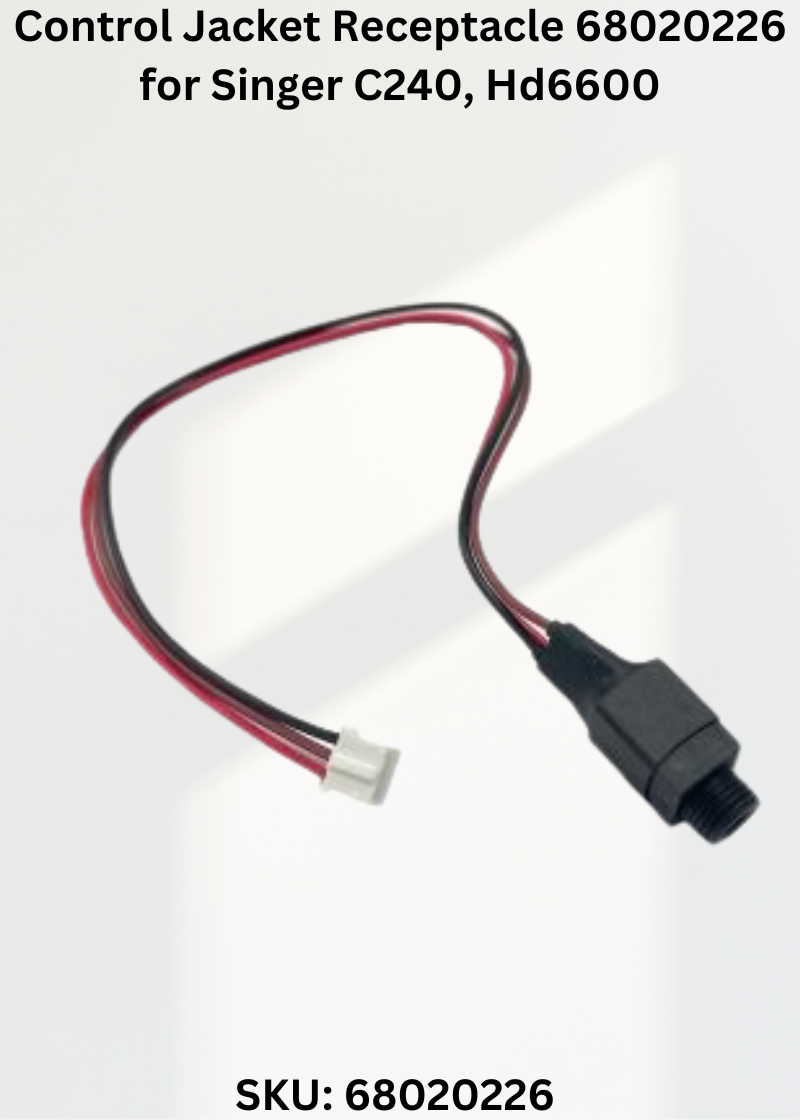 Control Jacket Receptacle 68020226 — Fits Singer C240, HD6600, HD6605, HD6620 & more