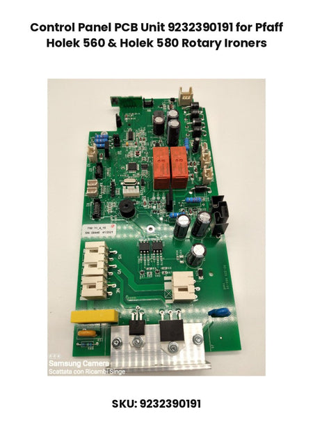 Control Panel PCB Unit 9232390191 for Pfaff Holek 560 & Holek 580 Rotary Ironers