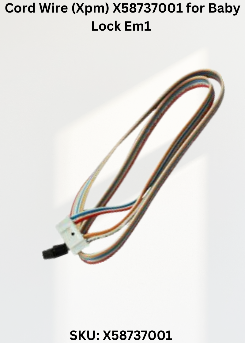 Cord Wire X58737001 — Fits Baby Lock EM1 & more