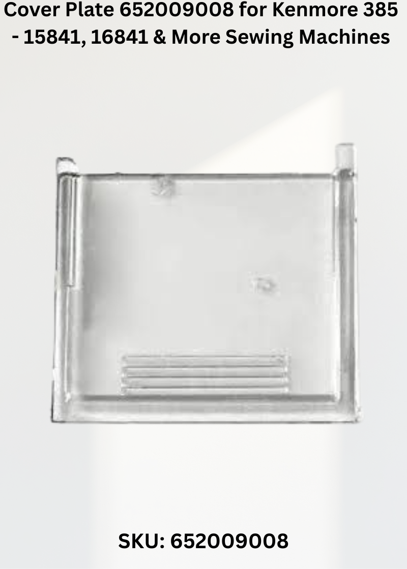 Cover Plate 652009008 — Fits Kenmore 385-15841, 16841, 17641, 17724 & more