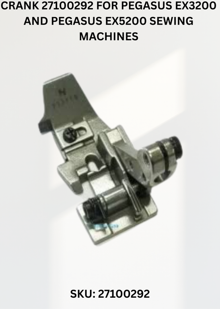 Crank 27100292 for Pegasus EX3200 and Pegasus EX5200 Sewing Machines