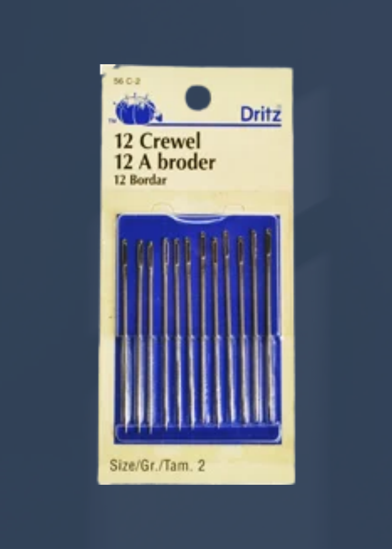 Crewel Needle(12 Ct) D56C — Dritz Handle Needle, Size: 2