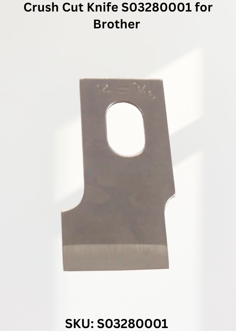 Crush Cut Knife S03280001 for Brother LH4-B816 Sewing Machine