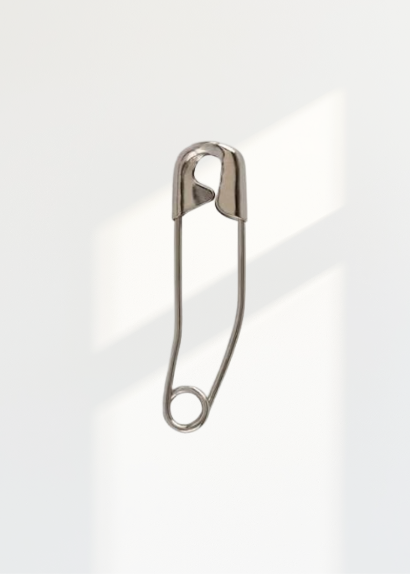 Curved Steel Safety Pins - #1 - 1 1/16" - 50/Box