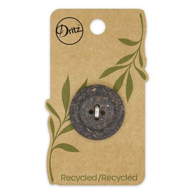 Dritz Recycled Coconut Round 4hole Brown 28mm 1ct