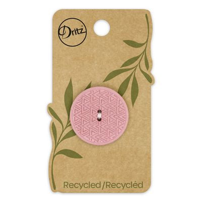 Dritz Recycled Hemp Laser 2hole Pink 28mm 1ct