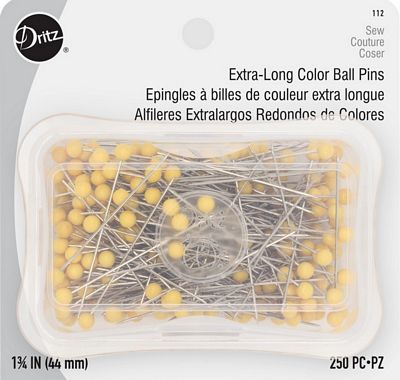Dritz X-Long Color Ball Pins sz28 3/box
