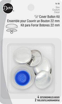 Dritz Cover Button Kit Size 36 7/8in (2.2 cm) 3/box
