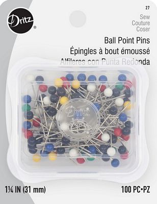 Dritz Ball Point Pins 1-1/4in 100ct 6/box