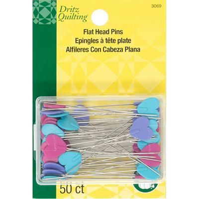 Dritz Heart Pins 2in 50ct 3/box