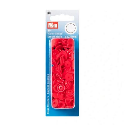 Prym Consumer Products Color Snaps 12.4 mm, Light Red 30pc