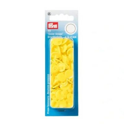 Prym Consumer Products Color Snaps 12.4 mm, Yellow 30pc