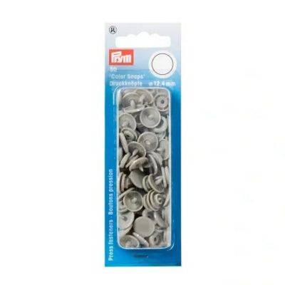 Prym Consumer Products Color Snaps 12.4 mm, Grey 30pc