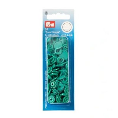 Prym Consumer Products Color Snaps 12.4 mm, Green 30pc