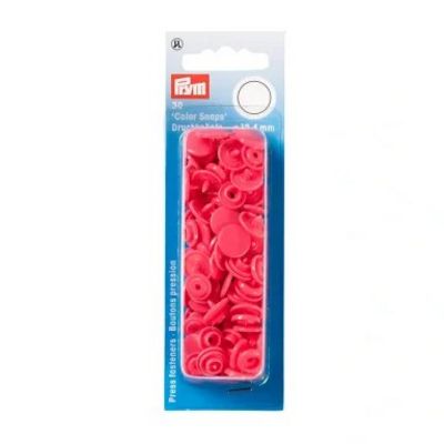 Prym Consumer Products Color Snaps 12.4 mm, Raspberry Pink 30pc
