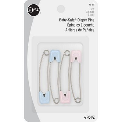 Dritz Baby Safe Diaper Pins 4ct 3/box