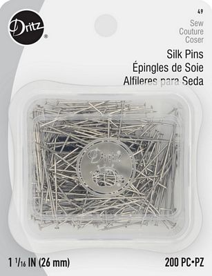 Dritz Silk Pins 1-1/16in 200ct 3/box