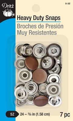 Dritz Heavy Duty Snaps Copper