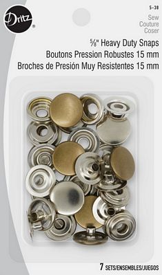 Dritz Heavy Duty Snaps Antique Brass
