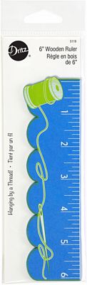 Dritz Hanging by a Thread Wooden Ruler