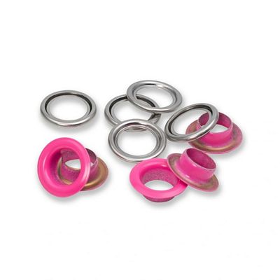 Dritz Eyelets with Washers 11 mm 15 pc - Pink
