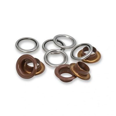 Dritz Eyelets with Washers 11 mm 15 pc - Dk Brown