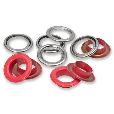 Dritz Eyelets with Washers 14 mm 15 pc - Red