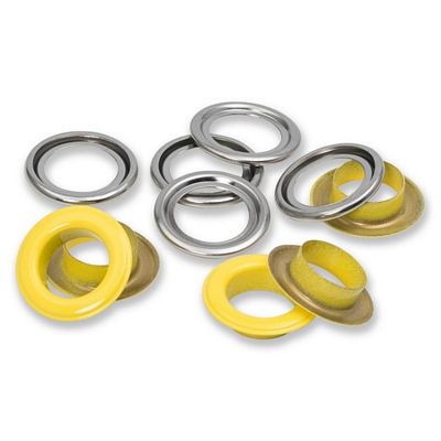 Dritz Eyelets with Washers 14 mm 15 pc - Yellow