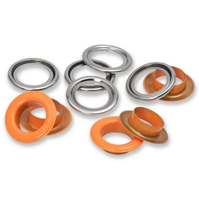 Dritz Eyelets with Washers 14 mm 15 pc - Orange