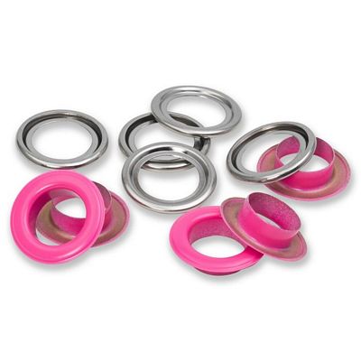 Dritz Eyelets with Washers 14 mm 15 pc - Pink