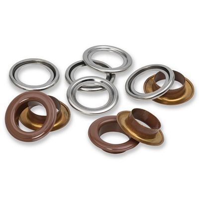 Dritz Eyelets with Washers 14 mm 15 pc - Dark Brown