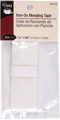 Dritz Iron-On Mending Tape White 1-1/4inx64in