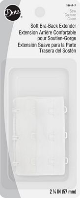 Dritz Soft Bra Back Extender White 2-1/4in (5.7cm)