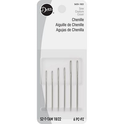 Dritz Hand Needles Chenille Size 18/22 6 ct.