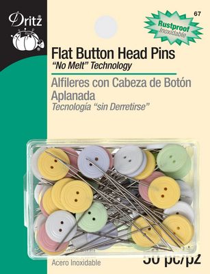 Dritz Button Head Pins 50ct 3/box
