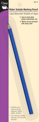 Dritz Marking Pencil Water Soluble Blue 6/box