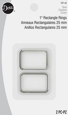 Dritz Rectangle Rings Nickel