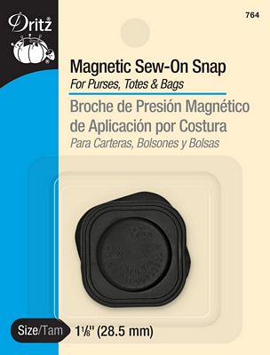 Dritz Magnetic Sew-In Snap Square 3/box