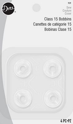 Bobbins Class 15 Plastic 4ct 6/box – D929