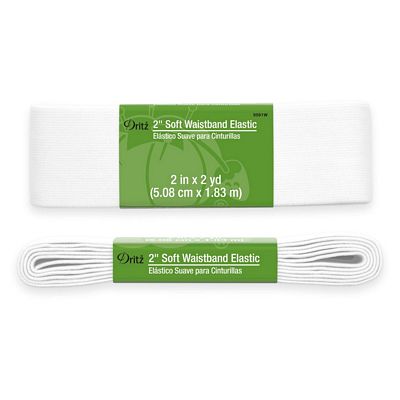 Dritz 2in Soft Waistband Elastic White
