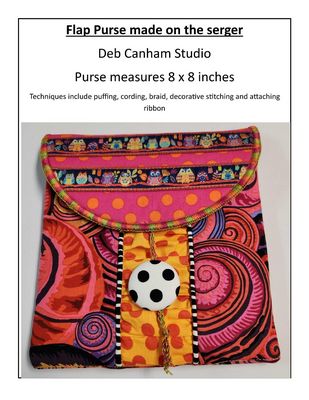 Deb Canham Studio Flap Purse on Any Serger