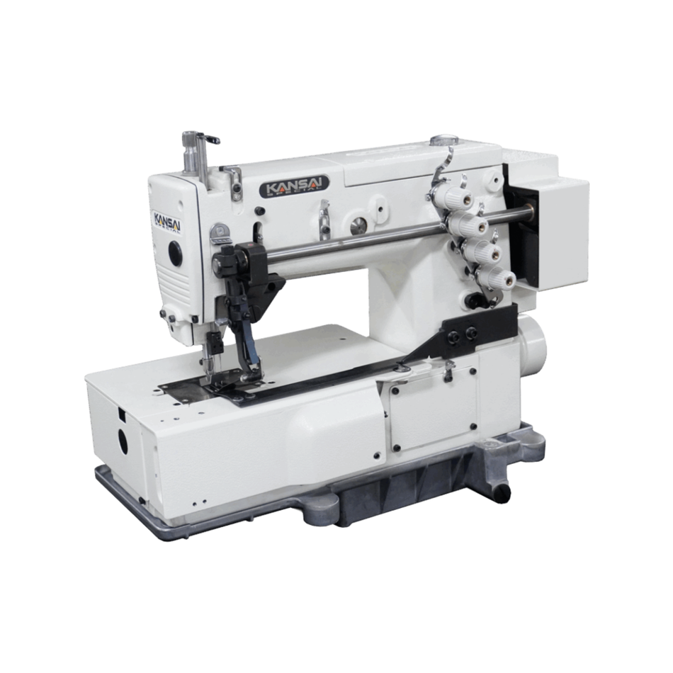 Kansai Special DFB SERIES - 2 Needle, Flat Bed, Double Chain Stitch Sewing Machine for Ruffling