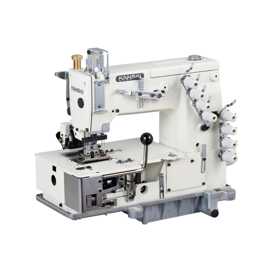 Kansai Special DFB SERIES - 4 Needle Flat Bed Double Chain Stitch Sewing Machine with Puller for Waistbanding