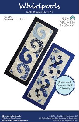 Due North Handmade Whirlpool Table Runner Pattern