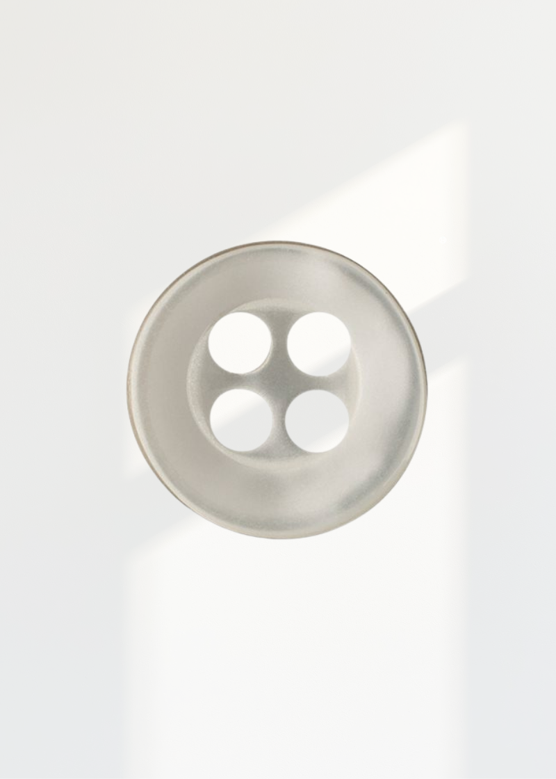 Designer Shirt Buttons - Flat Edge Shirt Buttons - 14L / 9mm - 1 Gross - Natural Pearl