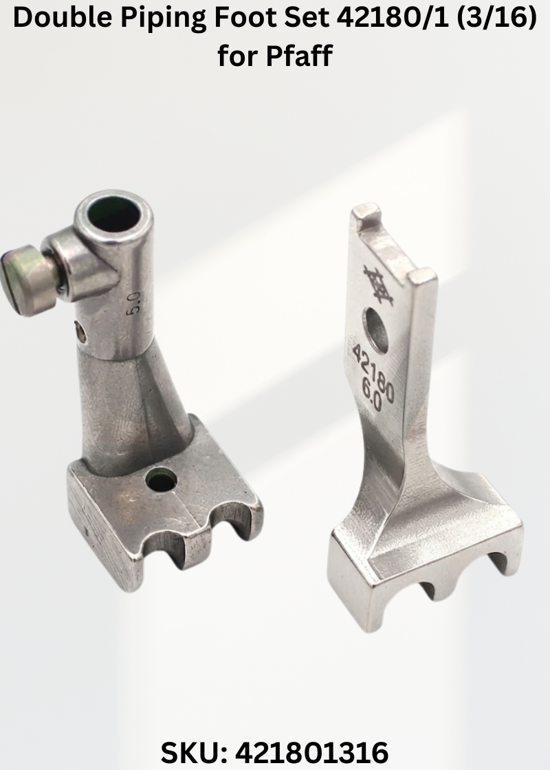 Double Piping Foot Set 42180/1 (3/16) for Pfaff 145 Sewing Machine